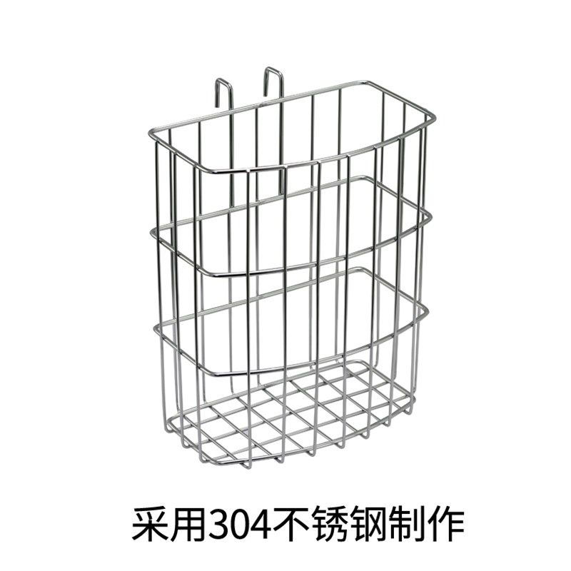 304不锈钢金属挂篮储物篮垃圾桶分类挂篮厨房浴室使用