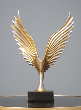 现代欧式家居装饰工艺新品摆设酒柜书房玄关客厅摆件大鹏展翅摆件