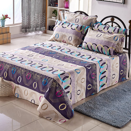 全棉床单单件纯棉斜纹o单人睡单双人被单可配枕套学生宿舍床1.8米