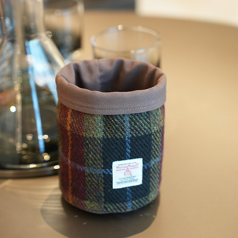 哈里斯粗花呢笔筒收纳盒书桌学生桌面多功能笔筒办公室办公桌收纳