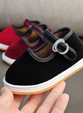 春季0-1-2-3岁4男女宝宝软底婴幼儿学步鞋防滑透气千层底儿童布鞋