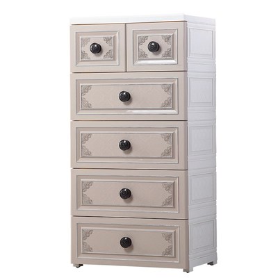 欧式加厚收纳柜塑料柜子自由组合抽屉式整理箱多功能储物柜家用