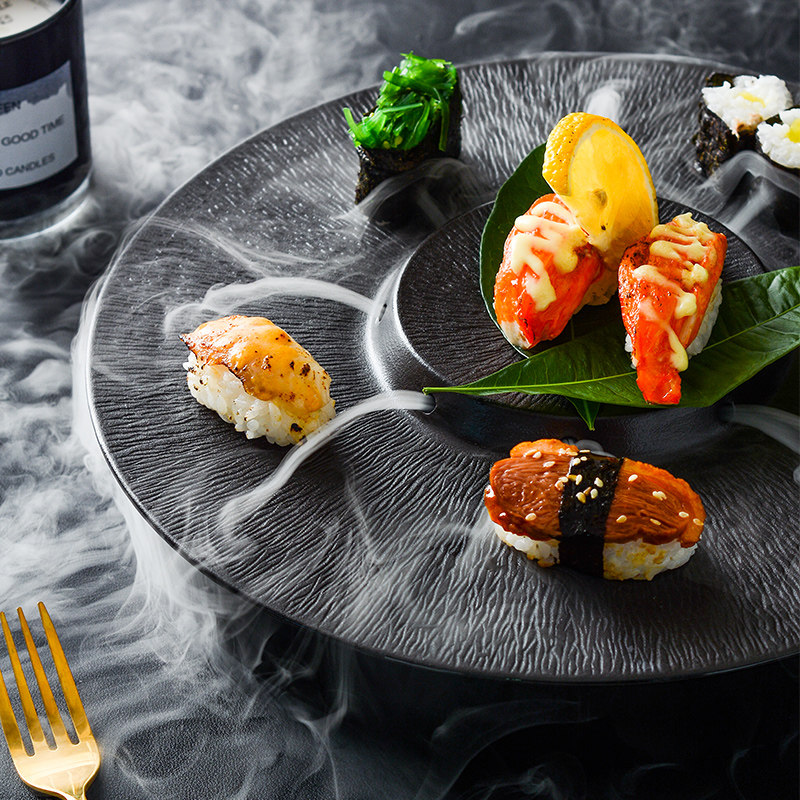 陶瓷干冰盘餐具盘子高级感虾生料理刺身盘三文鱼大象拔蚌海鲜菜盘,餐饮具,盘,淘宝优惠券,粉丝福利购,淘宝优惠卷