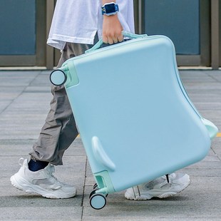 男孩儿童行李箱可坐可骑20寸超轻登机拉杆箱旅行遛娃可爱女小皮箱