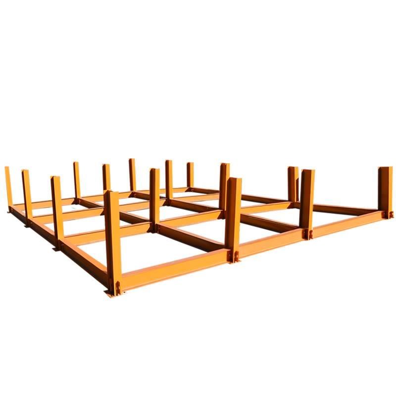 钢筋堆放架建筑工地材料堆放平台定型化料场钢筋堆放支架工字