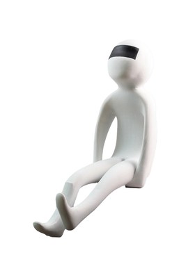 现代简约人物抽象雕塑装饰品摆件售楼处酒店大堂玄关艺术品摆设