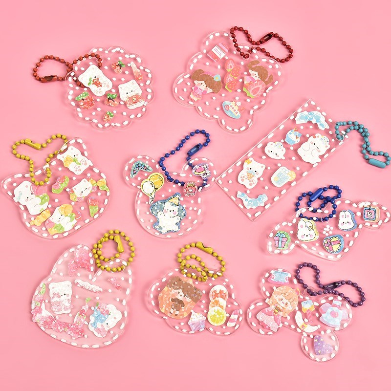 咕卡套装贴纸女孩儿童可爱玩具咕盘卡材料包做手账工具奶油胶diy