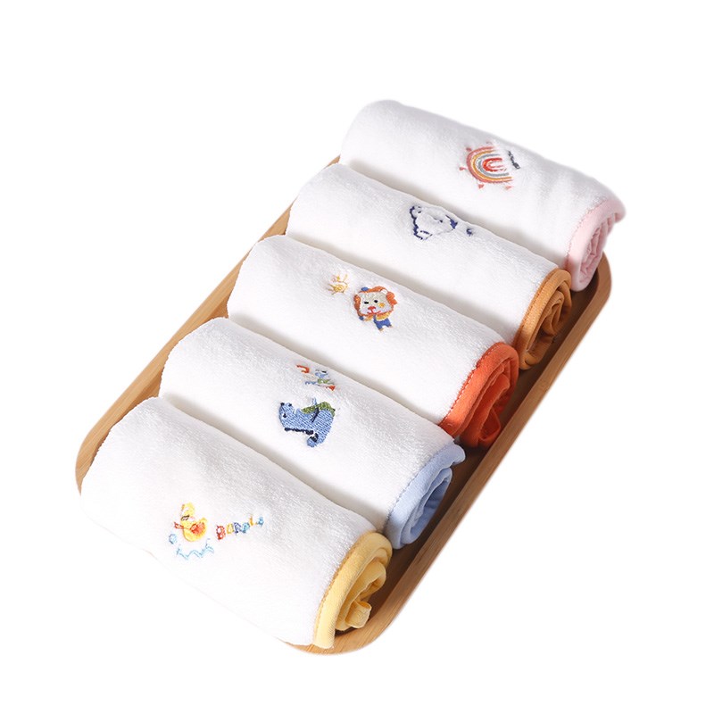 婴儿小方巾宝宝洗脸帕毛巾新生超软纱巾屁屁巾儿Y童洗漱巾手