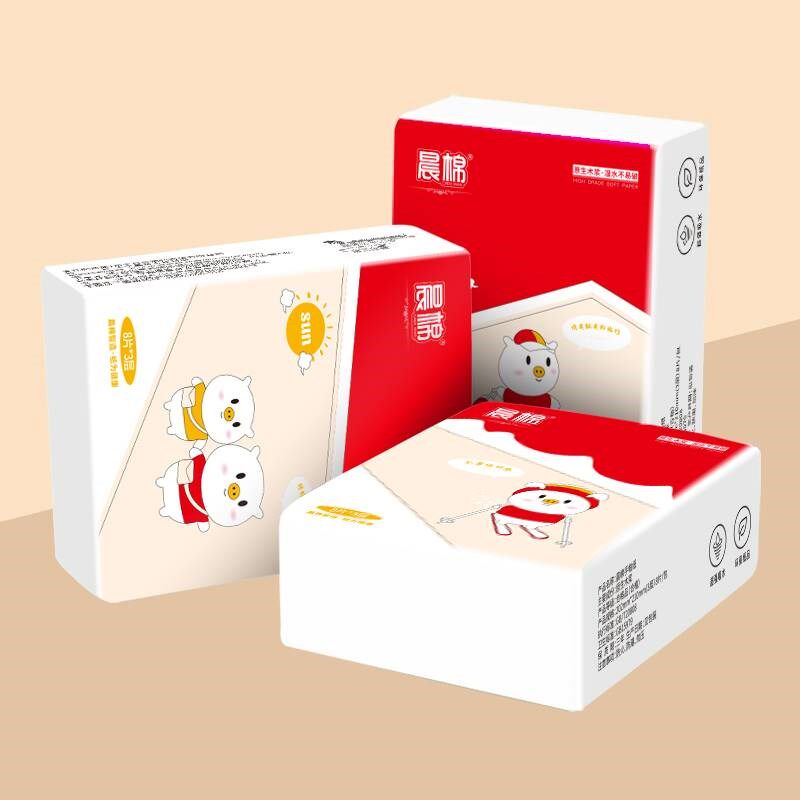 手帕纸3层8片40包100包无香卡通随身小包式纸巾便携式餐巾纸