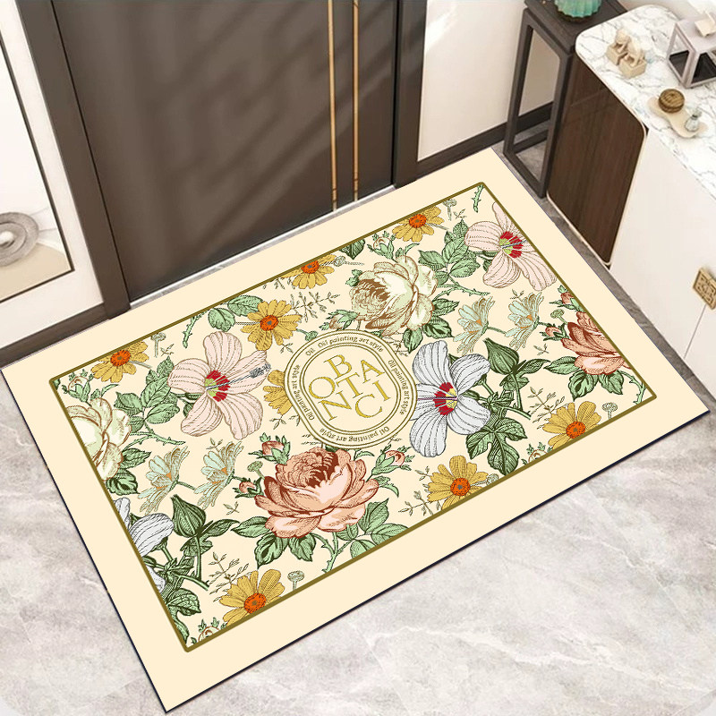 进门地垫入户门高级感网红地毯耐脏免擦洗pvc玄关换鞋垫蹭土门垫