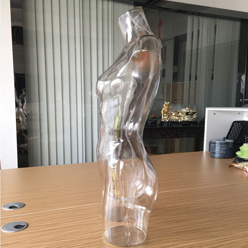 透明女模半身直腰全透明文胸拍照拍摄道具内衣P立体镂空透明假模