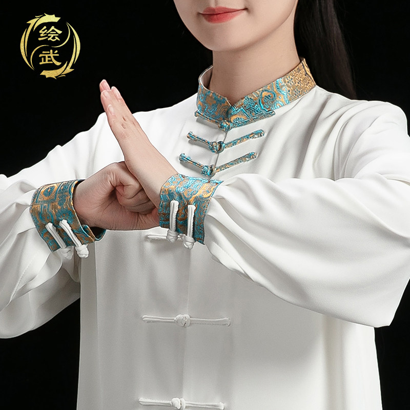 太极服女款日常可j穿2026新款夏季八段锦练功服男款太极拳表演服