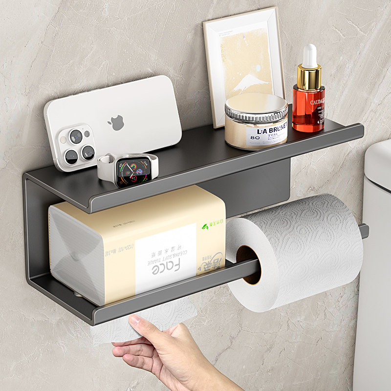 卫生间纸巾架不锈钢免打孔厕所洗脸巾置物架洗手间厕纸卷纸收纳盒,家装主材,卷纸器/纸巾架,淘宝优惠券,粉丝福利购,淘宝优惠卷