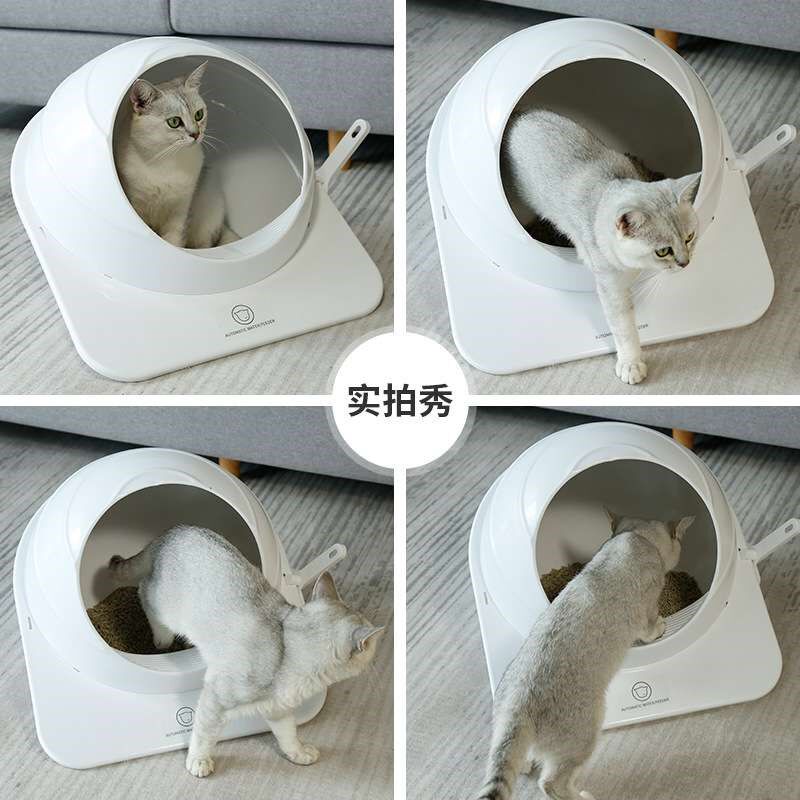 大号球形半封闭式猫砂盆防外溅消臭猫咪圆形太空舱猫厕所猫砂屎盆