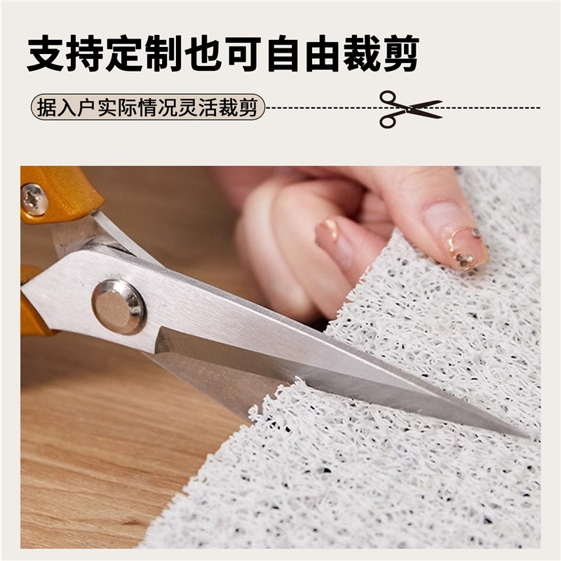 PVC丝圈入户门地垫室外门口进门刮泥除尘脚垫可裁剪防滑耐脏地毯