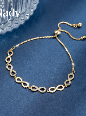 手链女夏ins小众设计女生闺蜜情侣一对姐妹手链时尚简约手饰森系