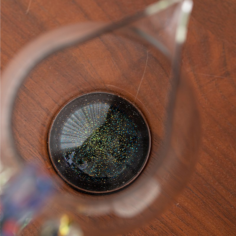 井世堂 高颜值星空底龙把功夫茶具茶海侧把公道杯玻璃高档分茶器