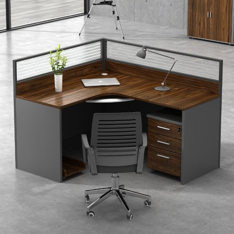 职员办公桌简约现代屏风2卡位4 6人位员工桌办公家具办公桌椅组合