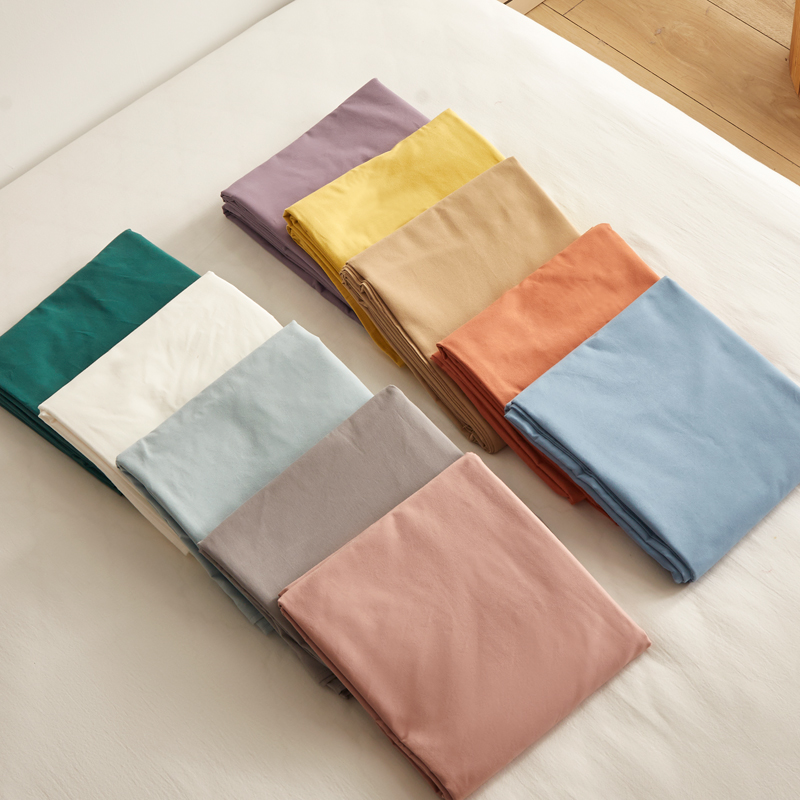 纯棉加厚纯色磨毛床单单件 1.5m1.8米床单秋冬学生宿舍单人被单