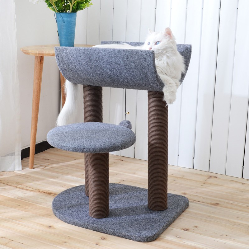 猫爬架猫窝猫树一体剑麻宠物玩具毛毡好打理不占地小户型爬架攀爬