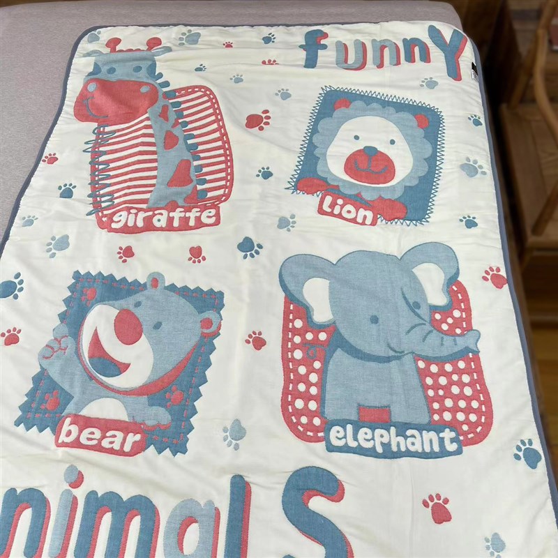 刘大姐十层纱布毛巾被加厚全棉单人夏季儿童幼儿园午睡被子薄盖毯