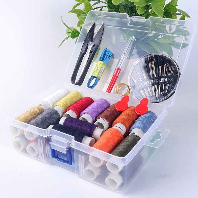 8Y家用手工缝纫线202涤纶线2y6色针线套装604粗线缝衣线涤纶pp线