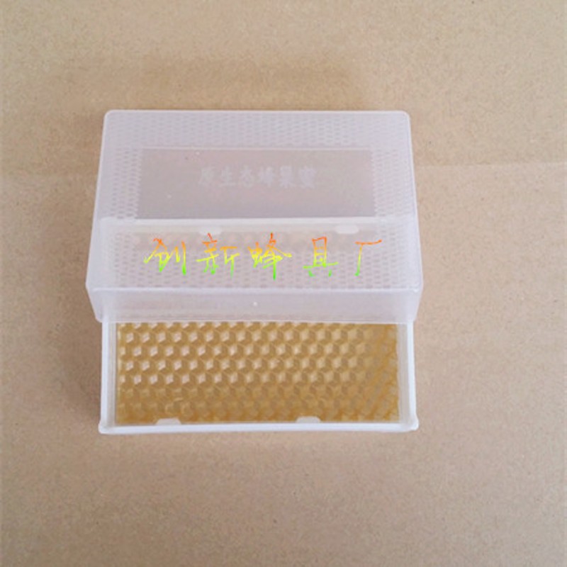 巢蜜盒 蜂具 250g半斤带巢础塑D料蜂箱养蜂巢蜜盒 巢框巢蜜格