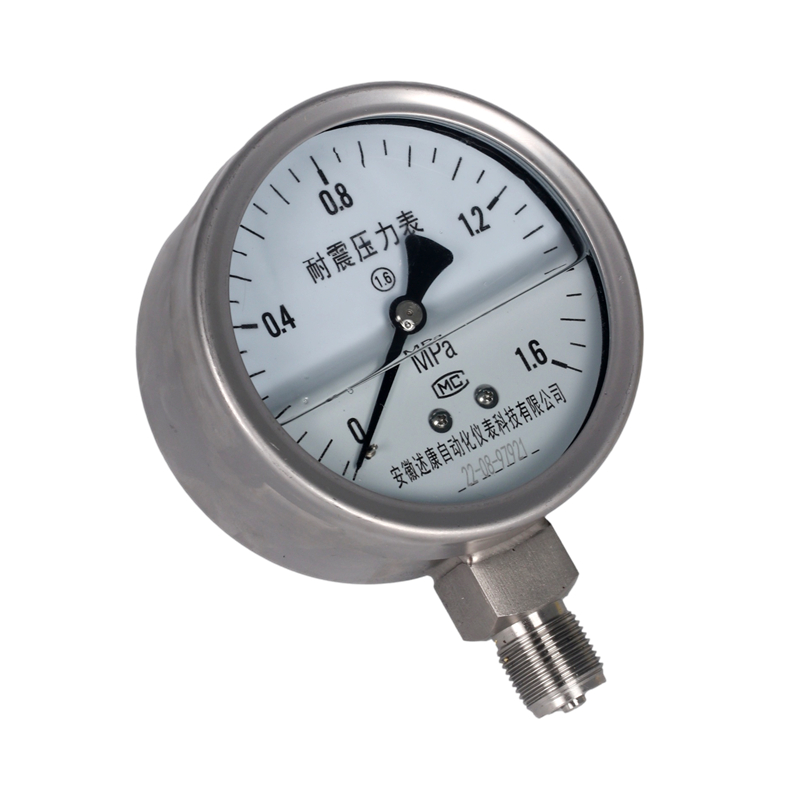 压力表YN100不锈钢耐震径向压力表油压水压气压0-1T.6/100MPa
