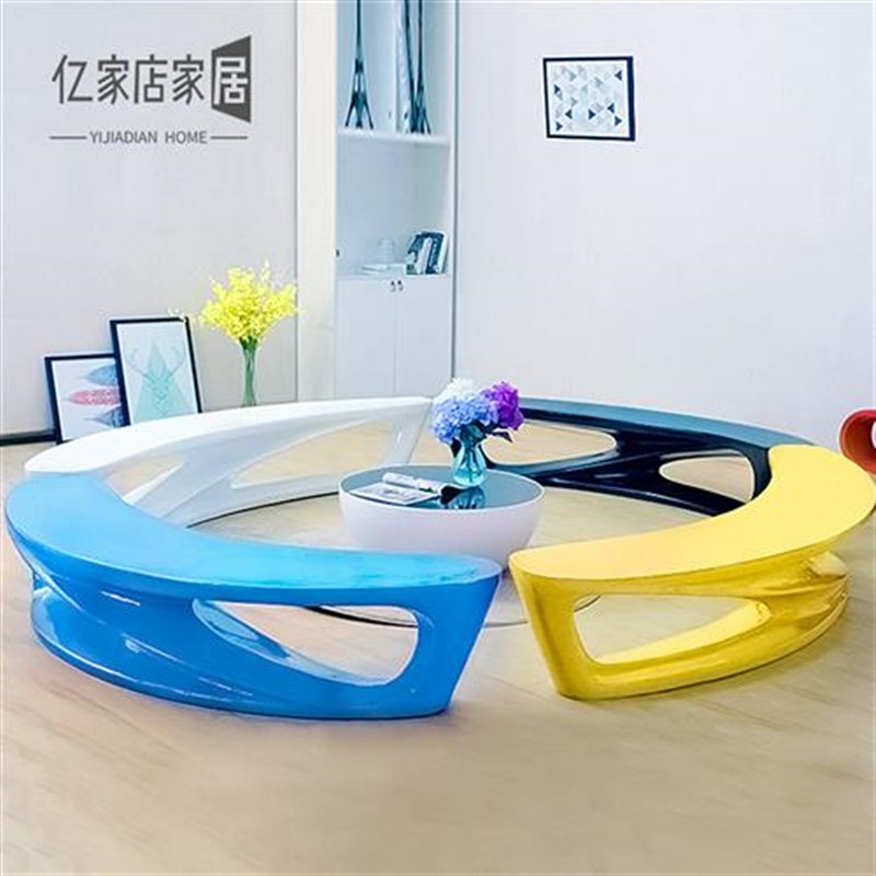 玻璃钢字母座椅h定制户外商场美陈休闲坐凳创意公共区靠背休息长