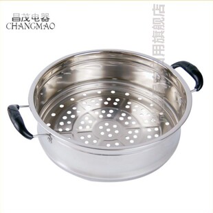 26cm蒸笼不锈钢蒸笼屉 双耳加高加厚笼屉蒸格 家用竹笼屉蒸包蒸屉