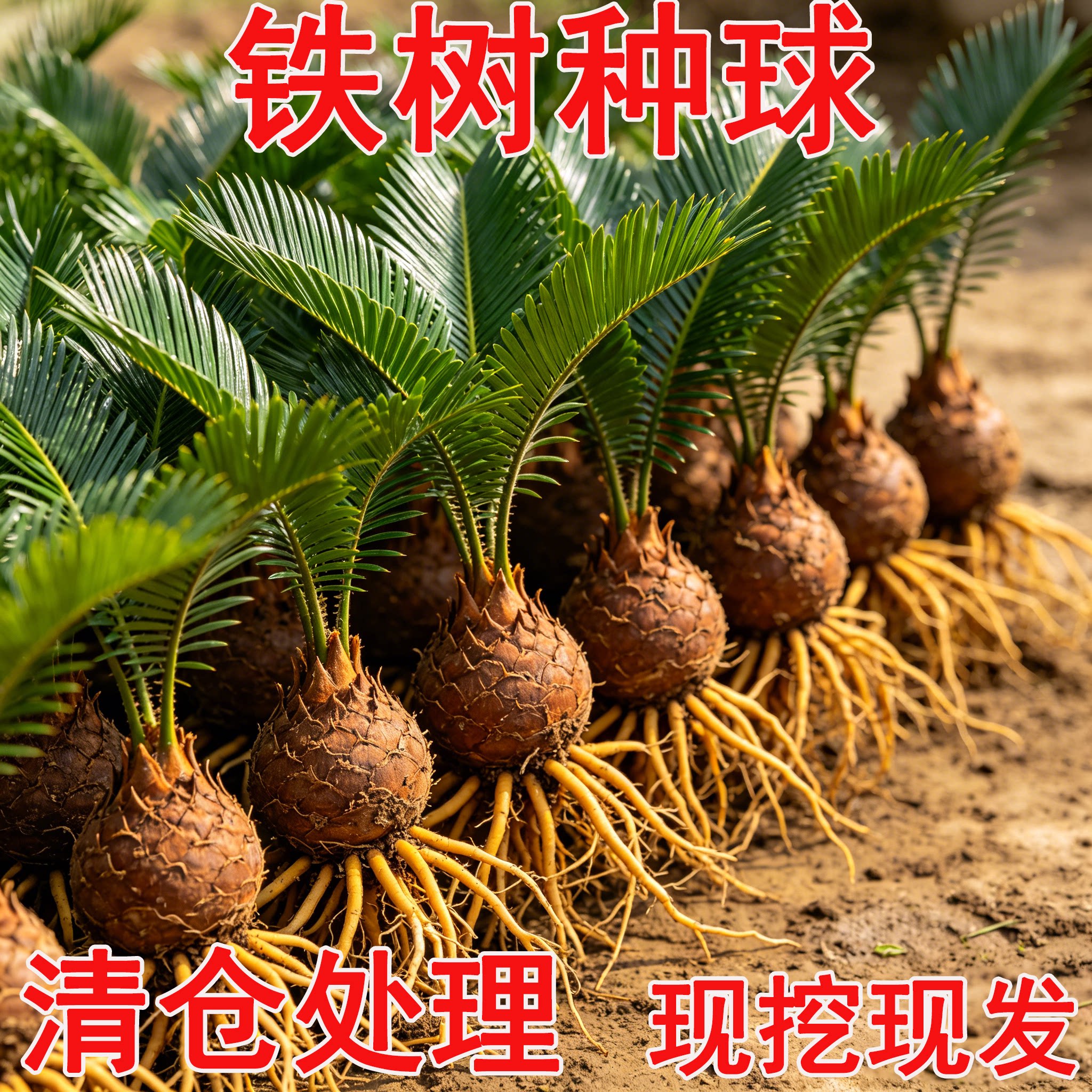 【急处理】基地直销铁树苗耐寒绿植正宗苏铁苗四季好养铁树盆栽苗