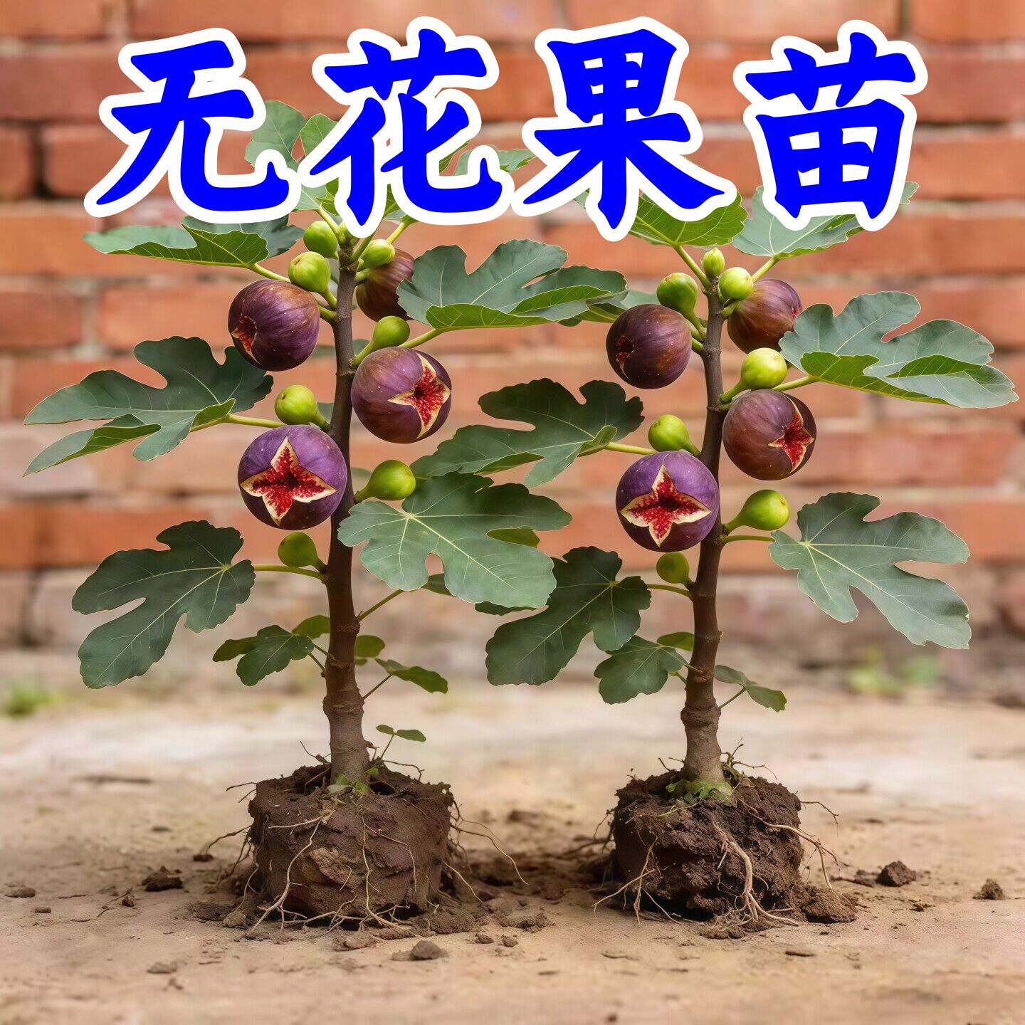 无花果树果苗带果盆栽矮化波姬红特大果树苗四季可种南方北方耐寒