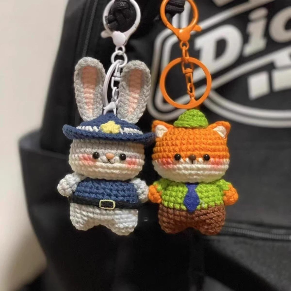 朱迪尼克玩偶DIY毛线钩织材料包手工编织材料包钥匙扣挂件挂饰