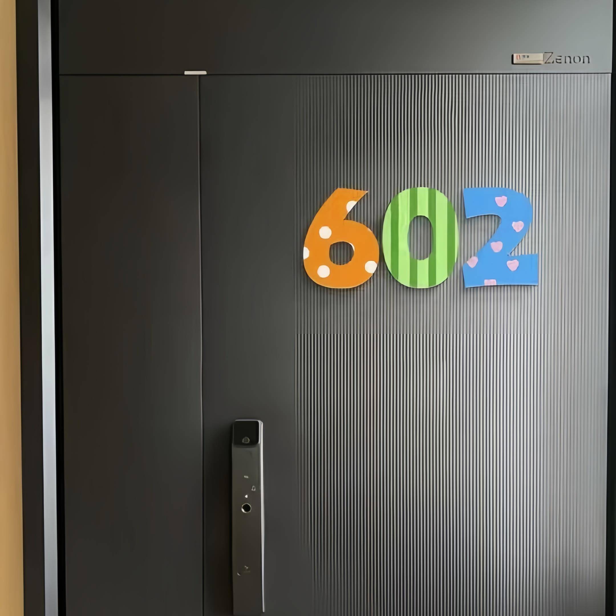 多巴胺数字门牌彩色家用入户门口磁吸号码牌装饰亚克力标识牌定制