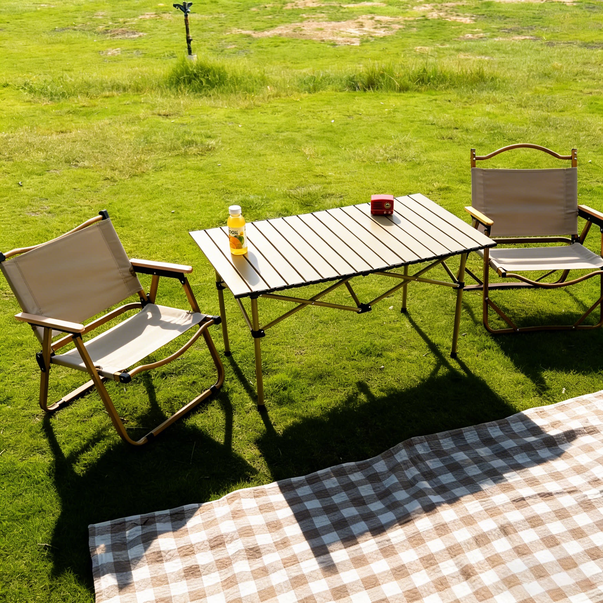 户外折叠桌便携式露营野餐桌椅套装铝野餐家用桌子蛋卷桌夜市摆摊
