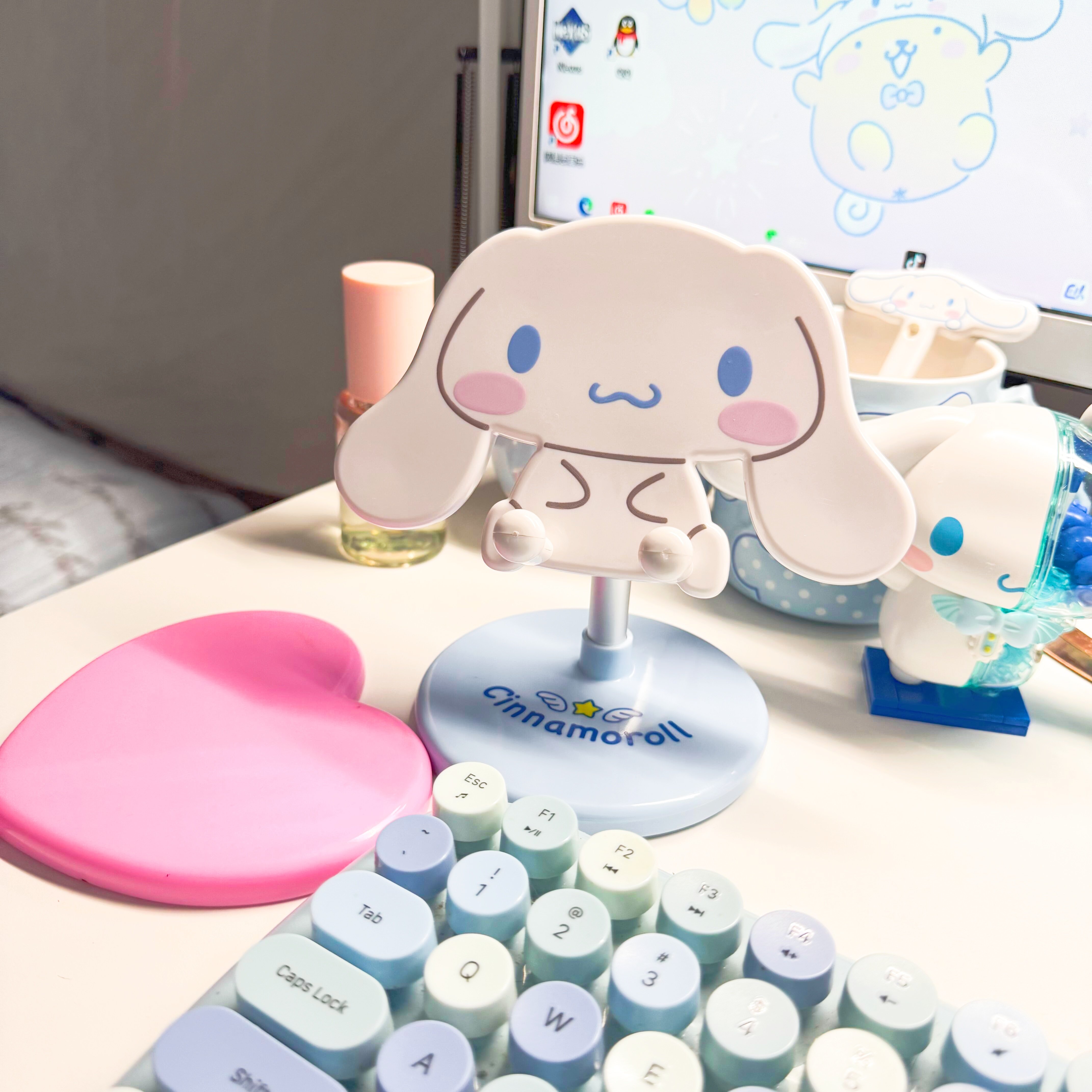 卡通手机支架桌面摆件大学生宿舍办公室可调节高颜值平板懒人支架