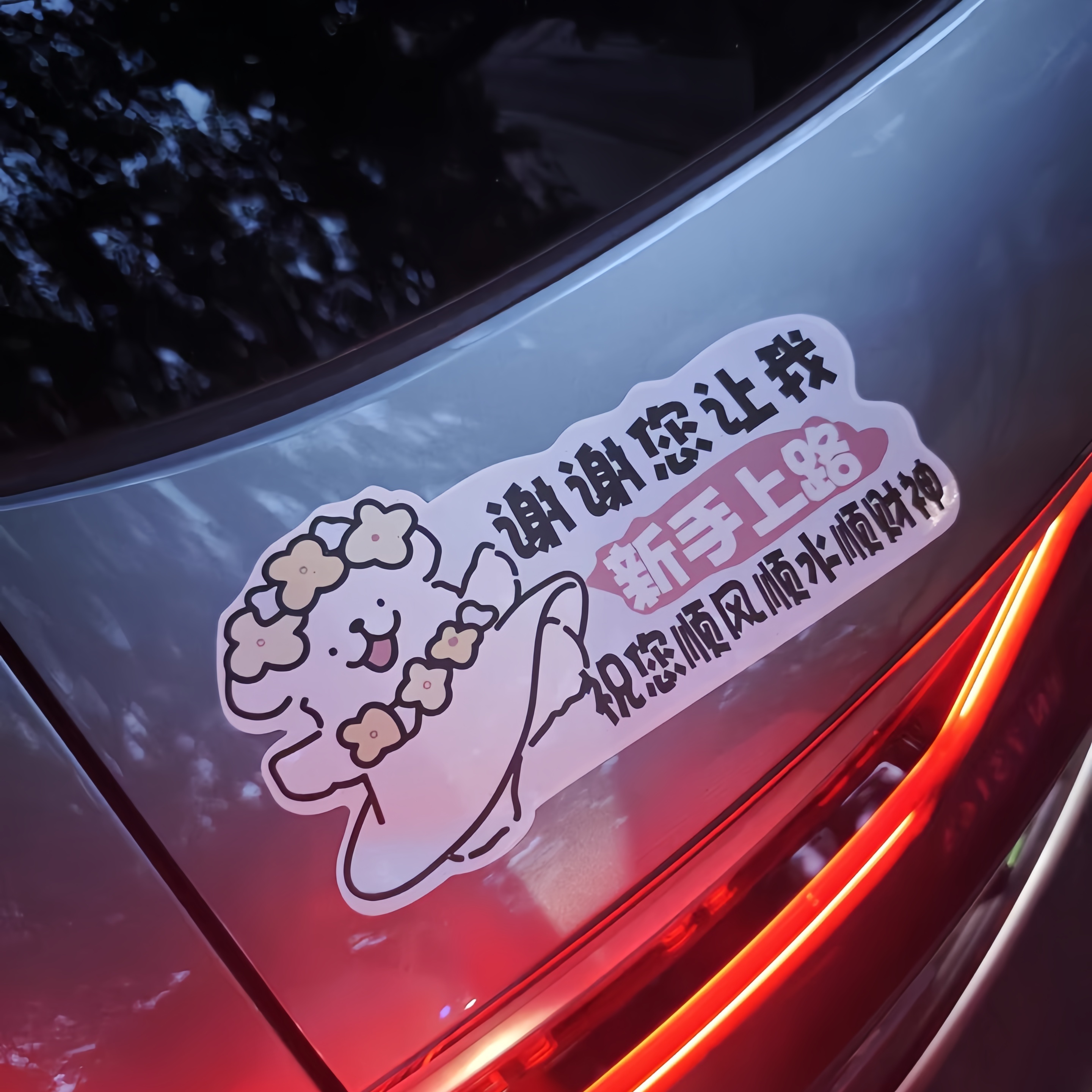 现在的实习车贴都这么可爱了吗！