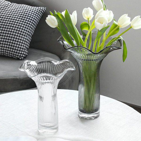 现代北欧轻奢简约玻璃花瓶果盘家居软装摆件装饰高级感,家居饰品,花瓶,淘宝优惠券,粉丝福利购,淘宝优惠卷