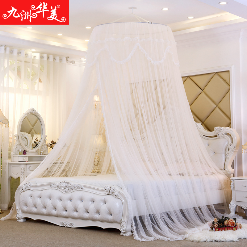 圆顶蚊帐通用款1.8米双人s1.5m床2m大床家用吸顶公主风单人床1.2