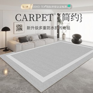 家用防水免洗可擦沙发卧室床边地垫 客厅地毯茶几毯轻奢高级感新款