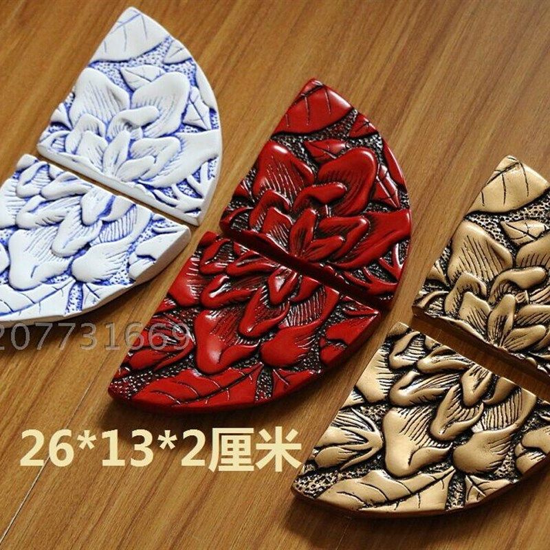 仿古家居饰品中式酒店会所茶庄家居复古中式家具仿漆雕拉手花影