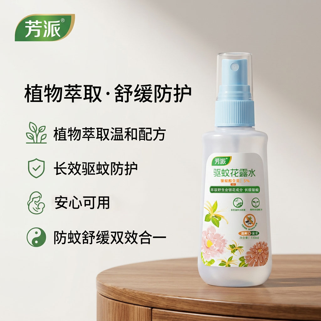 芳派天然植萃驱蚊止痒花露水