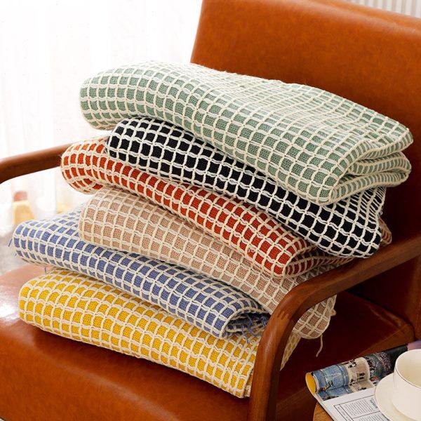 现代简约柔软休闲盖毯装饰沙发样板间流苏毯搭毯,居家布艺,沙发套,淘宝优惠券,粉丝福利购,淘宝优惠卷