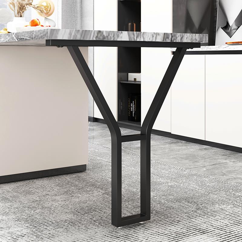 现货铁艺Y字型桌腿支架书桌梳妆台餐台脚橱柜支撑岛台吧台单边脚