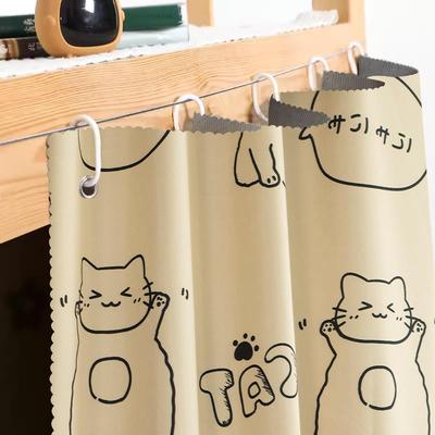 女生床帘宿舍下铺专用超强遮光单人床帘子学生寝室卡通桌子遮挡帘