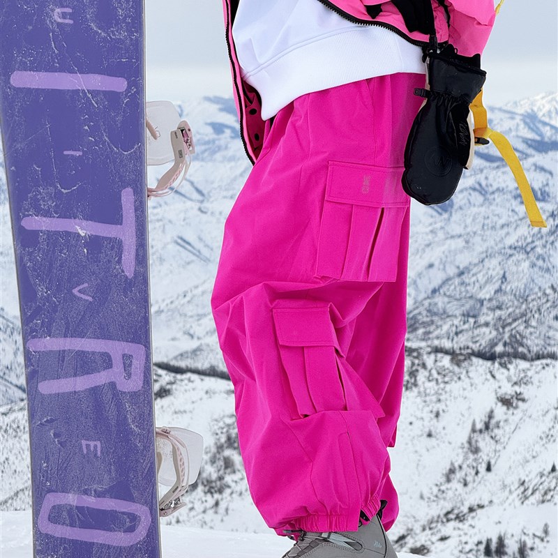 冬季3L单板滑雪裤男女情侣款 oversiz大码宽松加厚保暖防风防水2W