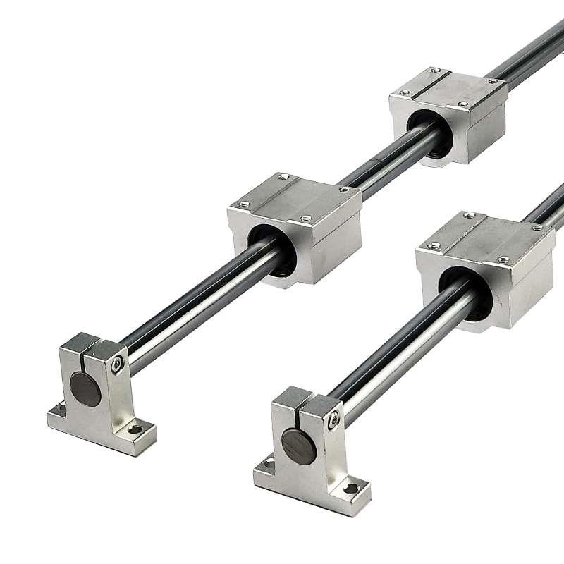 光轴直线重型导轨滑轨滑台圆柱导轨滑块木工光杆滑杆滑座新品