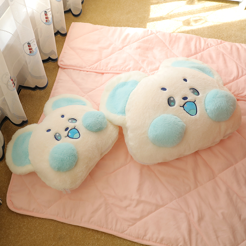 冬季加厚抱枕被子两用二合一折叠汽车载枕头被办公室午睡毯子靠枕