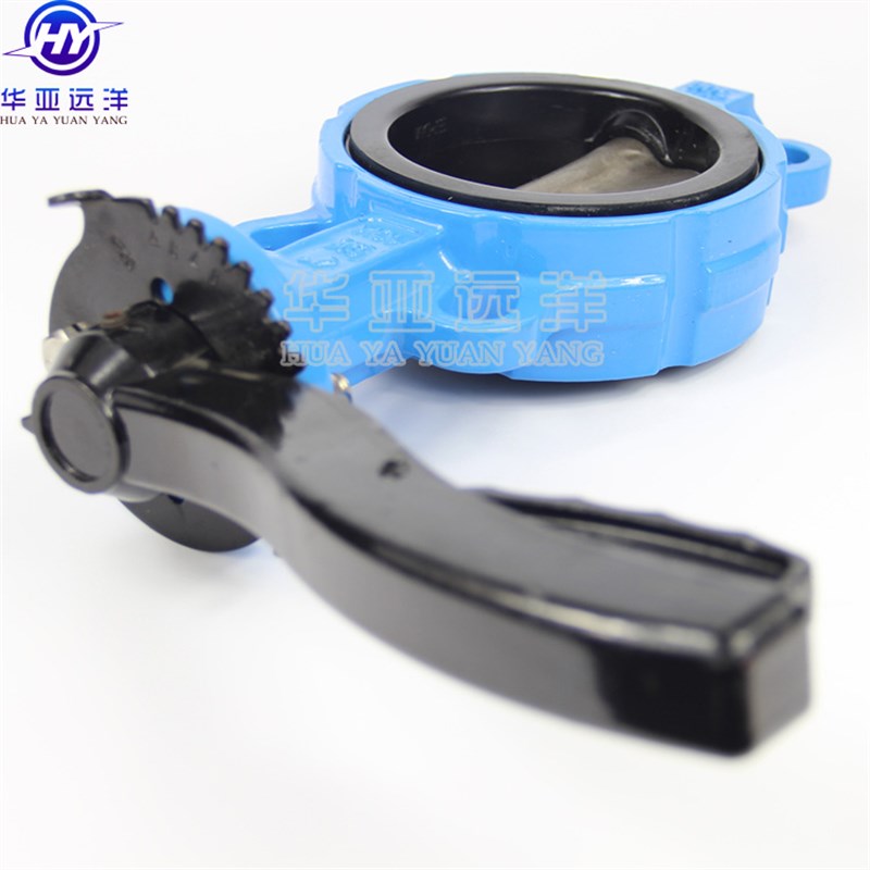 铝合金手柄对夹脱硫蝶阀D71X-s16Q 2507/1.4529脱硫阀板DN50DN65D