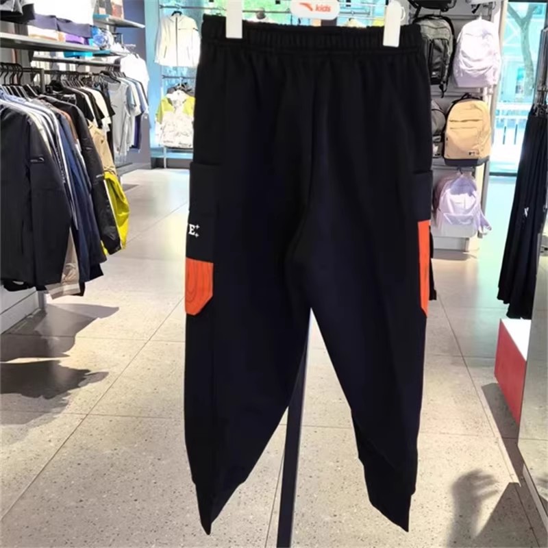 安踏男中童2025年秋冬加绒针织保暖舒适时尚运动长裤352448716